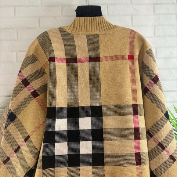 Burberry Vintage Check Wool Blend Cardigan - Picture 8 of 11